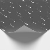 Funny Sperm Print Fertility Clinic Geschenkpapier (Ecke)
