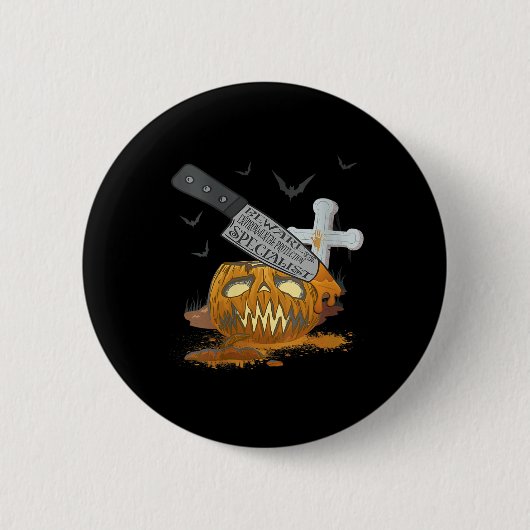 Funny, Spezialistin für Umweltschutz Button (Vorderseite)