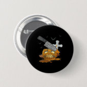 Funny, Spezialistin für Umweltschutz Button (Vorne & Hinten)