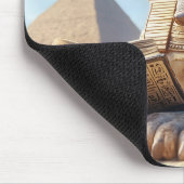 Funny Sphinx Statue Lesen antikes Buch in Ägypten Mousepad (Ecke)