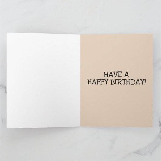 FUNNY SPHYNX CAT BIG BIRTHDAY GREETING CARD KARTE (Innenseite)