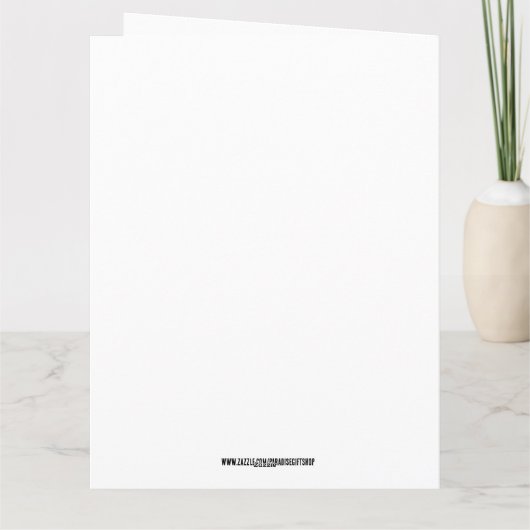 FUNNY SPHYNX CAT BIG BIRTHDAY GREETING CARD KARTE (Rückseite)