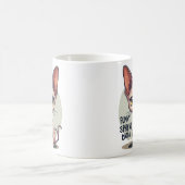 Funny Sphynx Cat Dad Cartoon Art Kaffeetasse (Mittel)