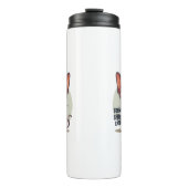 Funny Sphynx Cat Dad Cartoon Art Thermosbecher (Vorderseite)