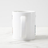 Funny Sphynx Cat Dad Illustration Jumbo-Tasse (Rückseite)