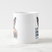 Funny Sphynx Cat Dad Illustration Jumbo-Tasse (Vorderseite)