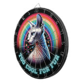 Funny Sphynx Cat Dartboard Games Dartscheibe (Vorderseite rechts)