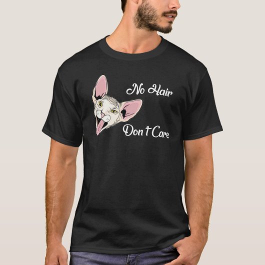 Funny Sphynx Cat Shirt - Keine Haare Keine Sorge (Vorderseite)