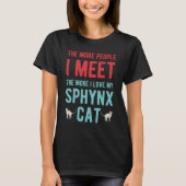 Funny Sphynx Cat T-Shirt (Vorderseite)