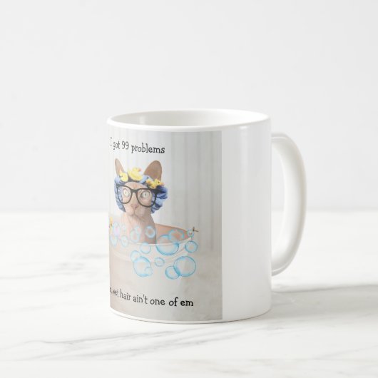 Funny Sphynx Cat Tasse (VorderseiteRechts)