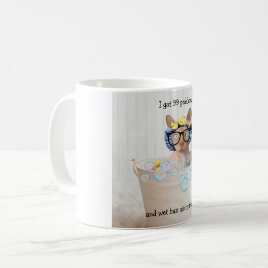 Funny Sphynx Cat Tasse (Vorderseite Links)