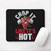 Funny Spicy Chili Karate Design Chile Pepper Spaß Mousepad (Mit Mouse)