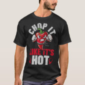 Funny Spicy Chili Karate Design Chile Pepper Spaß T-Shirt (Vorderseite)