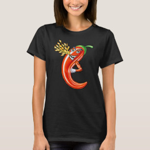 Funny Spicy Chili on Fire T-Shirt
