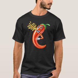Funny Spicy Chili on Fire T-Shirt