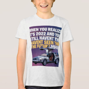 "Funny Spider Feder Zitat - Vintage Typografie Pos Tri-Blend Shirt