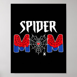 Funny Spider Mama Mama Mothers Day for Women Girls Poster