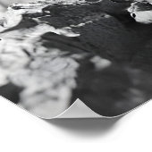 Funny Spider Toilet Paper Roll Bathroom Art Print Poster (Ecke)