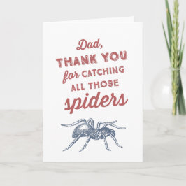 Funny Spider Vatertag Karte