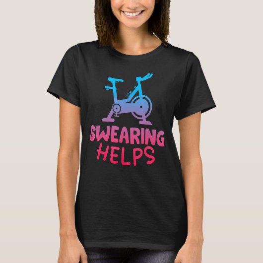 Funny Spin Class Rhythm Cyclout Workout Stationary T-Shirt (Vorderseite)