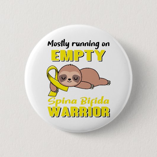 Funny Spina Bifida Aufklärungsgeschenke Button (Vorderseite)