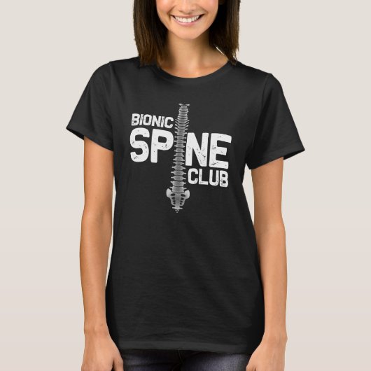 Funny Spine Operation Geschenk für Männer Bionic S T-Shirt (Vorderseite)