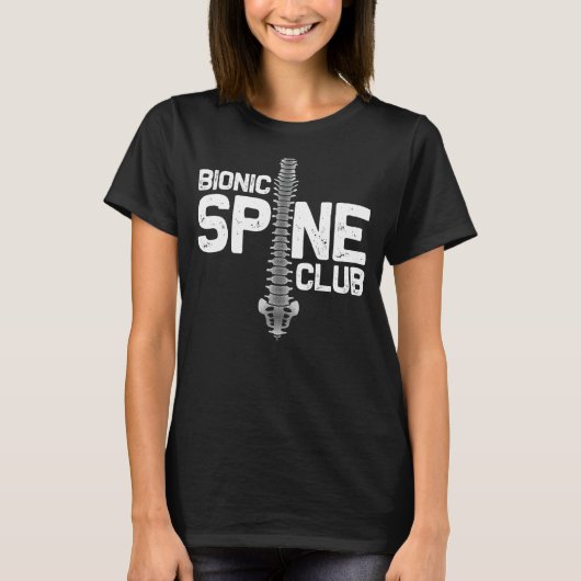 Funny Spine Operation Geschenk für Männer Bionic S T-Shirt (Vorderseite)