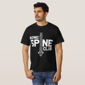 Funny Spine Surgery Gift For Men Women Bionic Spin T-Shirt (Vorne ganz)