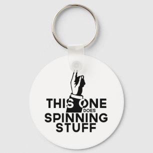 Funny Spinning - Vintag dieses Spinning dreht sich Schlüsselanhänger