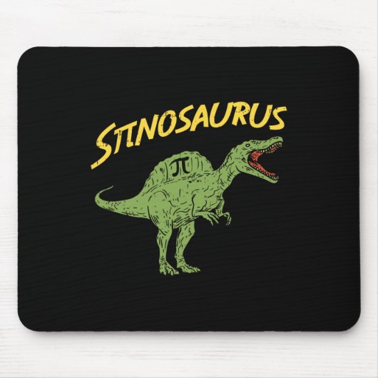 Funny Spinosaurus Pi Day Shirt Math Dinosaur Gift  Mousepad (Vorne)