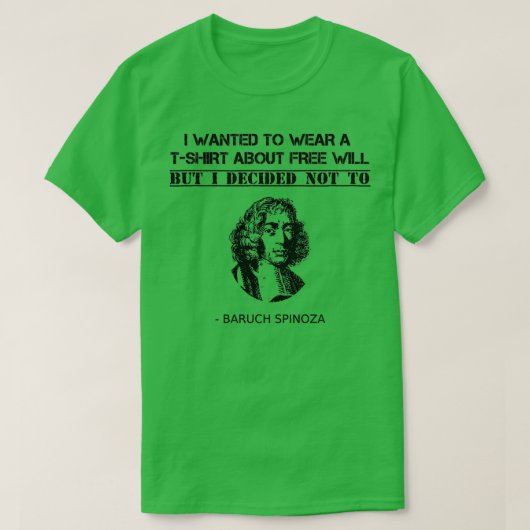 Funny Spinoza Philosophie Lehrer Student Philosoph T-Shirt (Design vorne)
