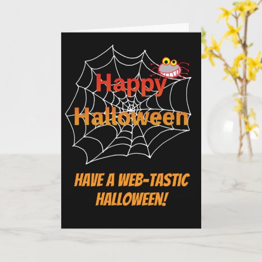 Funny Spione auf Halloween Web Karte (Gelbe Blume)