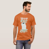 Funny Spirit Jersey Halloween Design T-Shirt (Vorne ganz)