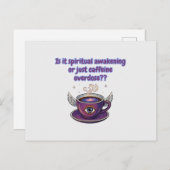 Funny spiritual awakening postkarte (Vorne/Hinten)