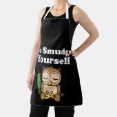 Funny Spiritual Go Smudge Sie selbst Owl Meditiere Schürze (InSitu)