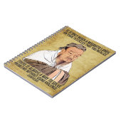 Funny Spiritual Quote - Moskito auf Hoden Notizblock (Linke Seite)