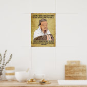 Funny Spiritual Quote - Moskito auf Hoden Poster (Küche)