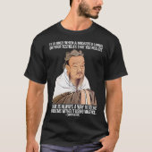 Funny Spiritual Quote - Moskito auf Hoden T-Shirt (Vorderseite)