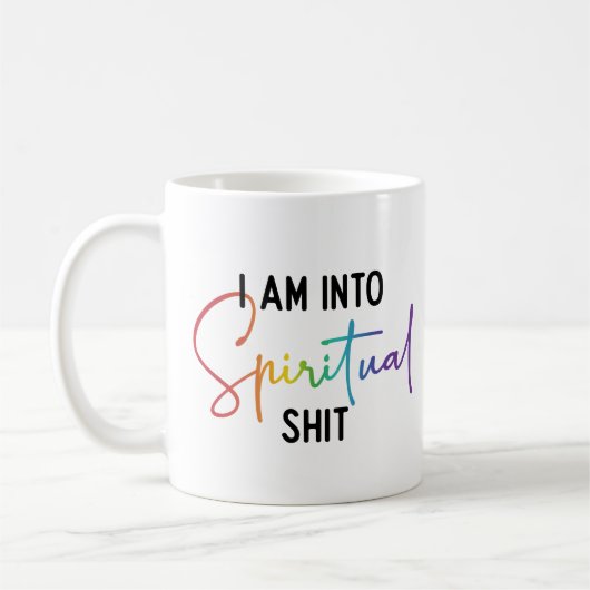 Funny spirituelle Chakra Farben Kaffeetasse (Links)