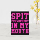 Funny Spit Pretraining in meiner Mundgymnastik Karte (Gelbe Blume)