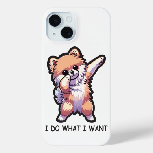 Funny Spitz Dog Case-Mate iPhone Hülle (Rückseite)