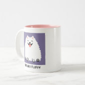 Funny Spitz Gefühl Fluffy Pom tastic Custom Zweifarbige Tasse (Vorderseite Links)