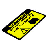 Funny Spitz Guard Hund Warnzeichen Magnet (Linke Seite)