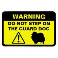 Funny Spitz Guard Hund Warnzeichen