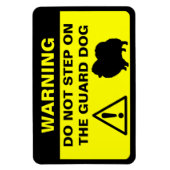 Funny Spitz Guard Hund Warnzeichen Magnet (Vertikal)