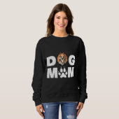 Funny Spitz Hund Mama Liebe R Sweatshirt (Vorne ganz)