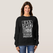 Funny Spitz Parent Quote Dog Sweatshirt (Vorne ganz)