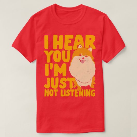 Funny Spitz Pom Spitz Dog Lover Geschenk T-Shirt (Design vorne)