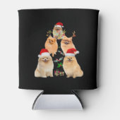Funny Spitz Weihnachtsbaumdekor Ornament Cos Dosenkühler (Vorderseite)