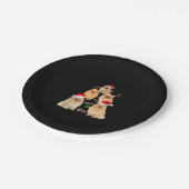 Funny Spitz Weihnachtsbaumdekor Ornament Cos Pappteller (Schrägansicht)